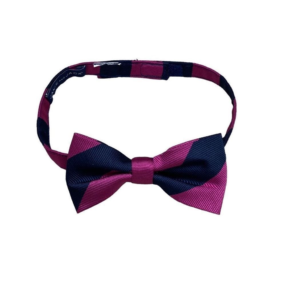 Janie And Jack Navy and Pink Bow Tie